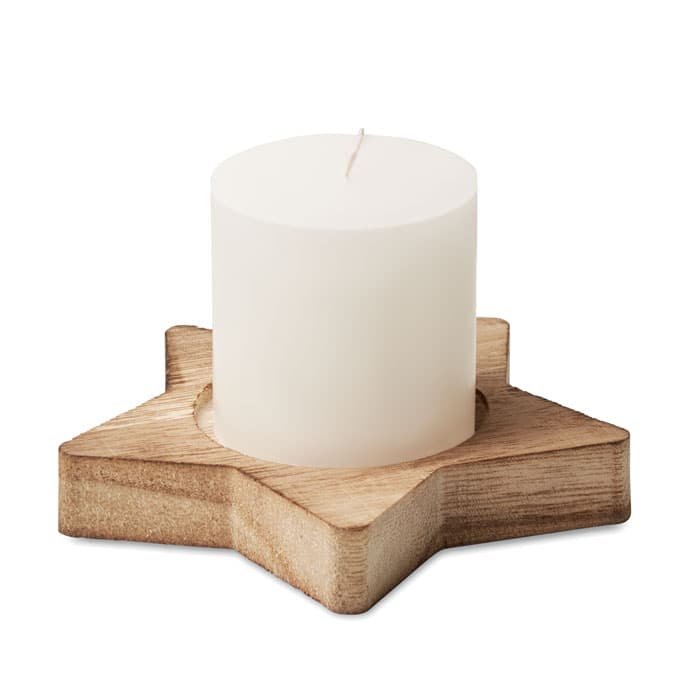 Bougeoir étoile avec bougie