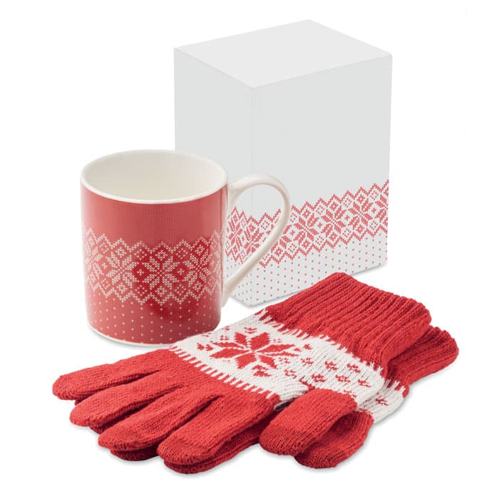 Set mug et gants hiver