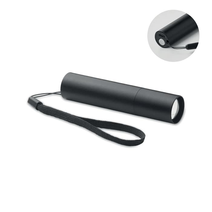 Lampe rechargeable en alu.