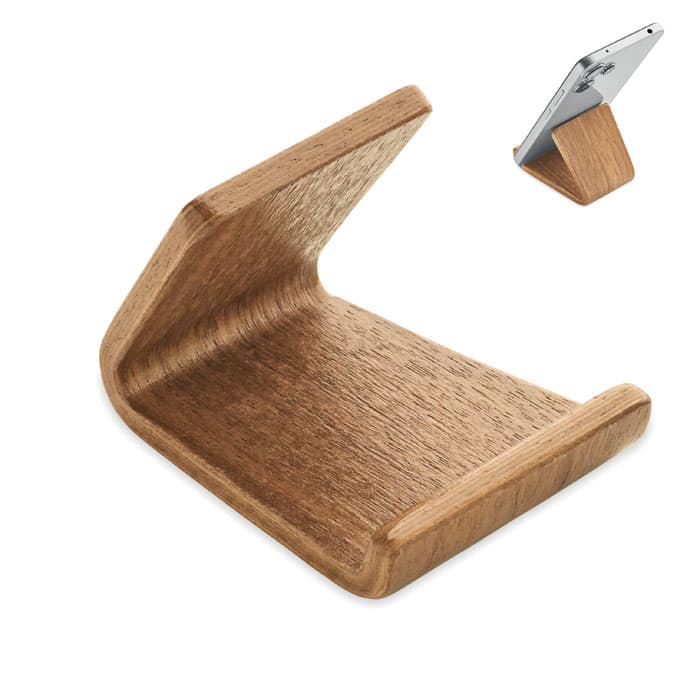 Support de téléphone en bois de no