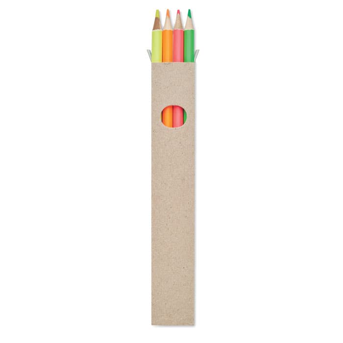 4 crayons surligneurs dans une