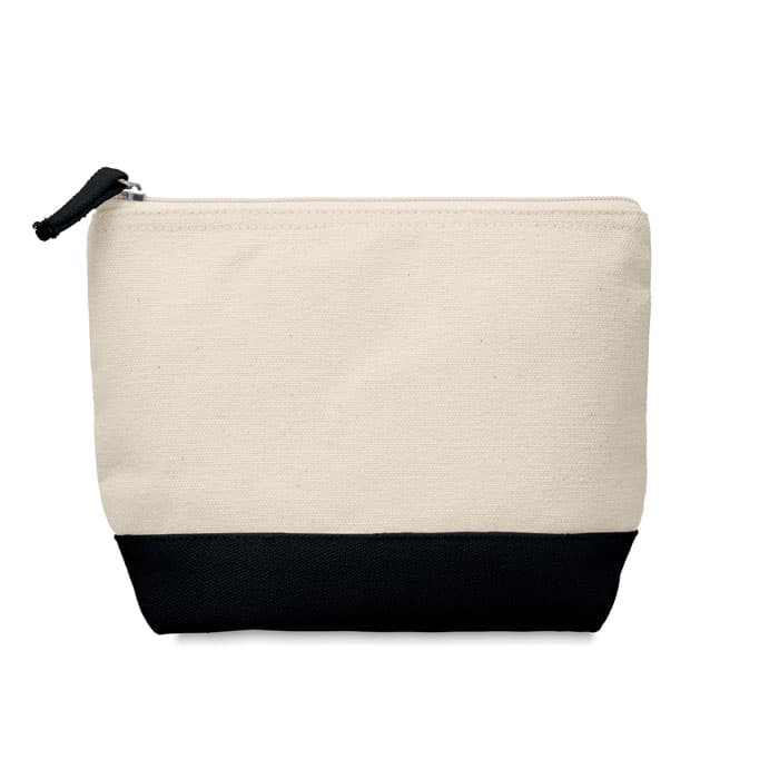 Trousse en coton bicolore